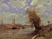 Victor Westerholm The Seine at Paris oil on canvas